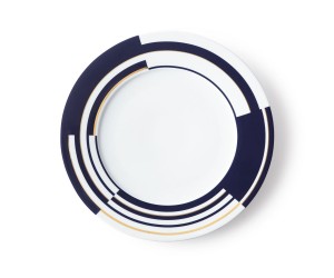 Тарелка для салата PEYTON SALAD PLATE NAVY / GOLD