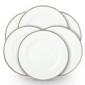 Тарелка обеденная WILSHIRE DINNER PLATE SILVER/WHITE