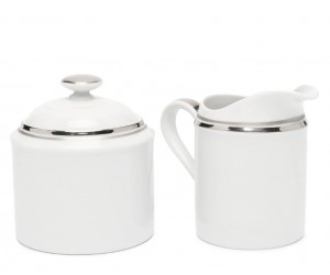 Комплект сливочников WILSHIRE CREAMER SET SILVER/WHITE