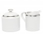 Комплект сливочников WILSHIRE CREAMER SET SILVER/WHITE