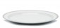 Тарелка WILSHIRE OVAL PLATTER SILVER/WHITE