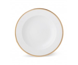 Тарелка для супа WILSHIRE SOUP BOWL GOLD/WHITE