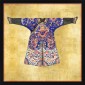 Постер Blue Kimono on Gold, Contemporary Black 621