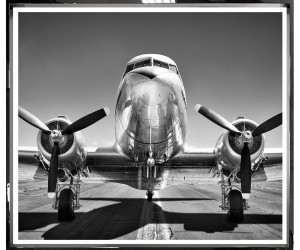 Постер DC-3 Aeroplane, Contemporary Chrome 429