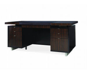 Письменный стол Seven Drawer Desk With Black Leather Top