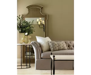 Приставной столик Астор (Astor Side Table With Stone Top), с каменной столешницей