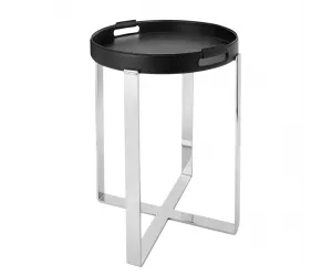 Поднос Wyatt-Tray W Stand Blk Silver
