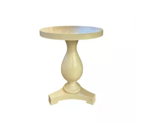 Приставной стол Pedestal end table Cream Lacquer