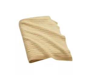 Плед Cable Cashmere Throw Blanket Burnished Chamois