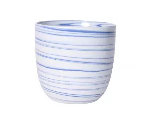 Кашпо Марбл Блу Порселин Оркид Пот (Marble Blue Porcelain Orchid Pot)