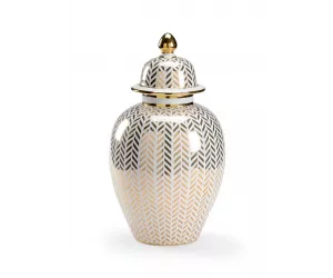 Ваза Херрингбон Каверд (Herringbone Covered, золотая)