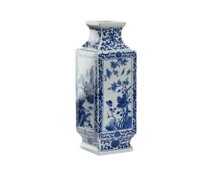 Ваза Дайнастии Блю энд Уайт Ландскейп (Dynasty Blue and White Landscape)
