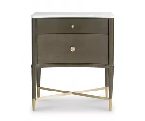 Прикроватная тумба Новелла (Novella Nightstand With Stone Top), с каменной столнешницей