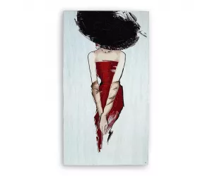 Мозаика «Дама в шляпе — алый» (La Dame au Chapeau – Scarlet)
