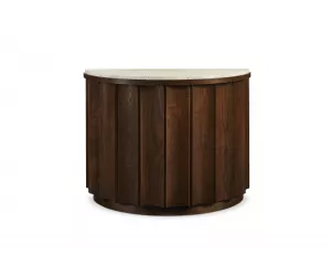Комод Бриджетон Деми-лун с Травертин Топ (Bridgeton Demilune Chest With Travertine Top)