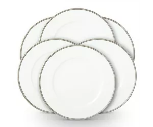 Тарелка обеденная Уилшир Диннер Плейт (Wilshire Dinner Plate), серебряный / белый
