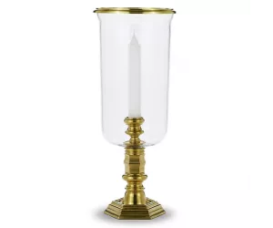 Подсвечник Классик Хуррикан (Classic Large Hurricane, Brass), большой, латунь