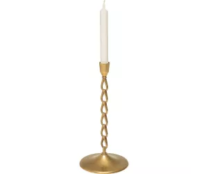 Подсвечник антикварный из литой латуни, пара (Pair Of Antique Cast Brass Candlesticks)