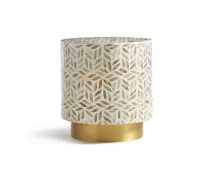 Приставной стол Торонто Стоун (Toranto Stone Side Table), с каменной столешницей
