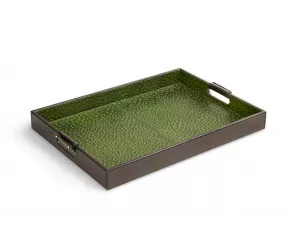 Поднос Кармин (Carmine Leather Tray), кожанный