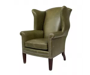 Кресло Альторп Вингбек (The Althorp Wingback Chair), кожа L9352-61