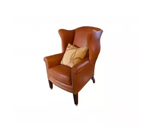 Кресло Альторп Вингбек (The Althorp Wingback Chair), кожа L9378-30