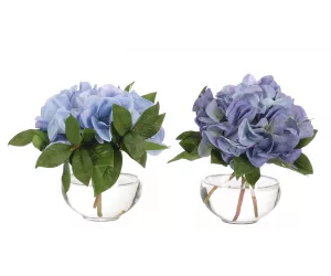 Цветы Гортензия сине-фиолетовая (Hydrangea, Blue Purple), сет из 2