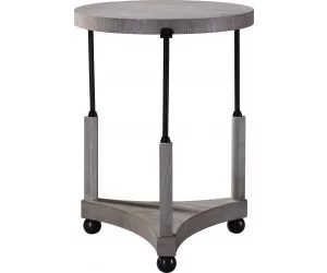 Приставной стол Альфред Спот (Alfred Spot Table With Wood Top), с деревянной столешницей