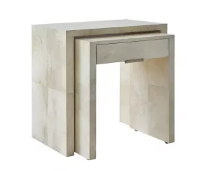 Приставной стол Лиор (Lior Vellum Nightstand / Side Table)