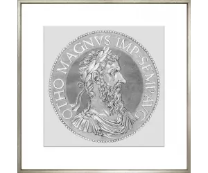Постер Голтциус Коинс Грей 9, рама 424 (Goltzius Coins Grey 9, frame 424)