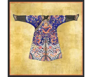Постер Блю Кимоно он Голд (Blue Kimono on Gold), рама 621