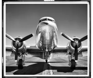 Постер DC-3 Аэроплан (DC-3 Aeroplane), хромовая рама 429