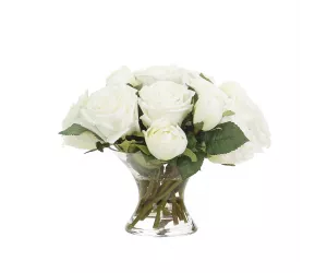 Цветы Роуз (Rose), в стеклянной вазе