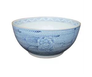 Декоративная чаша Блю энд Уайт Чейн (Blue & White Chain)