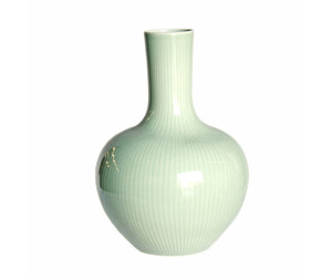 Ваза CELADON CARVED BAMBOO GLOBULAR