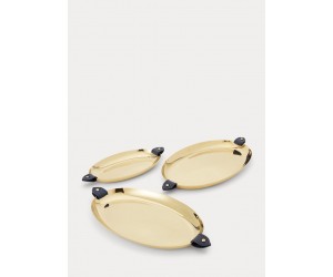 Поднос Wyatt Nesting Tray 3-Piece Set морской / золотой