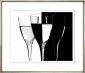 Постер Wine Glasses Contemporary Silver