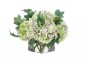 Цветы Hydrangea зеленая лаванда в стеклянном кубе