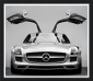 Постер 2014 Mercedes SLS Gull-Wing, Contemporary Black