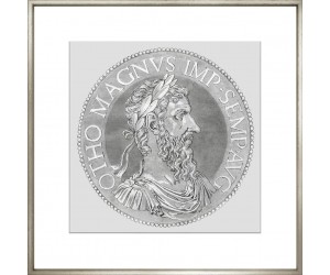 Постер Goltzius Coins Grey 9, рамка 424